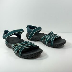 Teva Tirra Sandals Womens Size 8 Strappy Sports Hiking Outdoors Green 4266